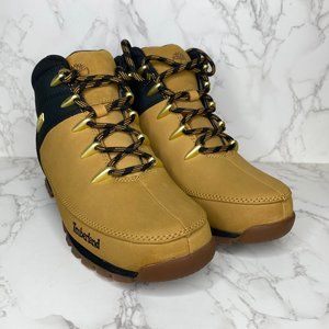 Timberland Men's Euro Sprint Wheat \ Black Hiker Boots  A1NHJ size 10